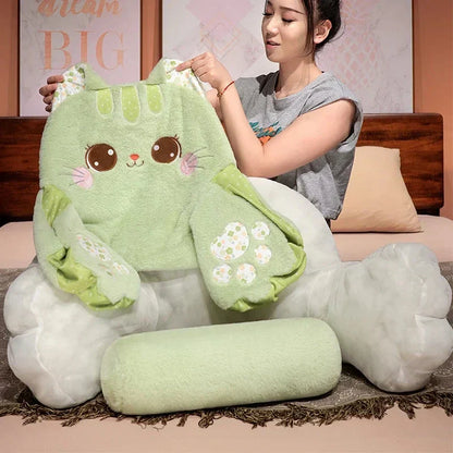 Cute Kitty Sleeping Pillow Cushion