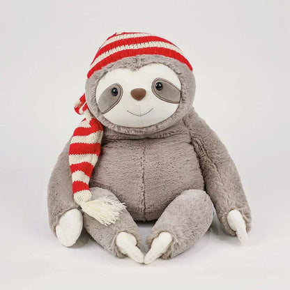 Cute Christmas Sloth Toy with Colorful Hat