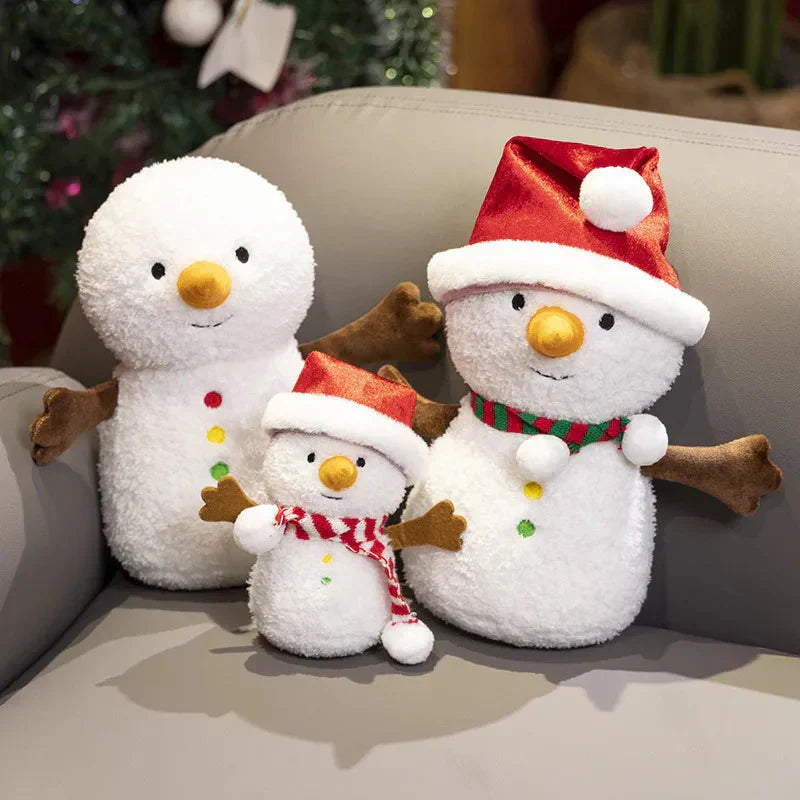Cute Holiday Snowman Gingerbread Plush Toys