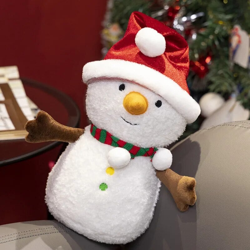 Cute Holiday Snowman Gingerbread Plush Toys