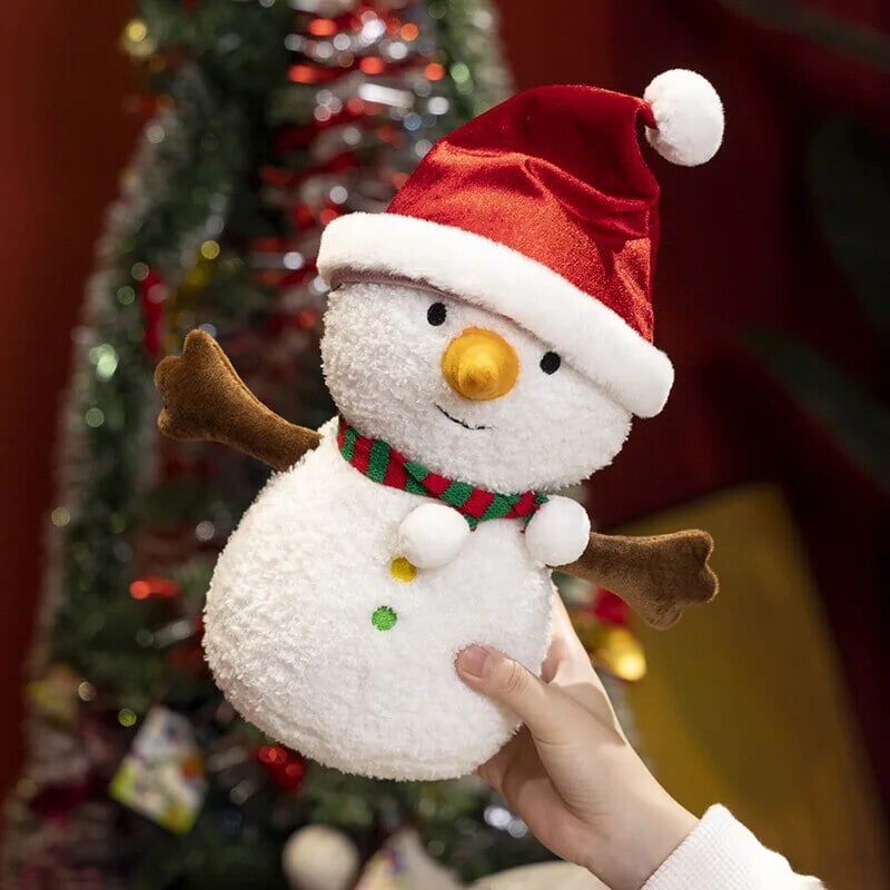 Cute Holiday Snowman Gingerbread Plush Toys