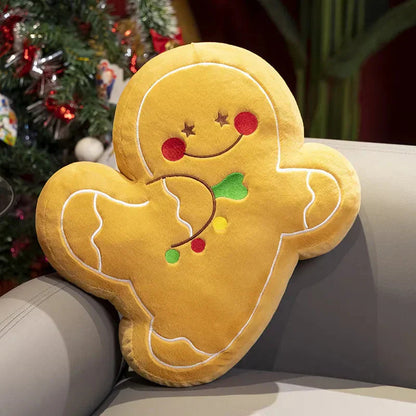 Cute Holiday Snowman Gingerbread Plush Toys