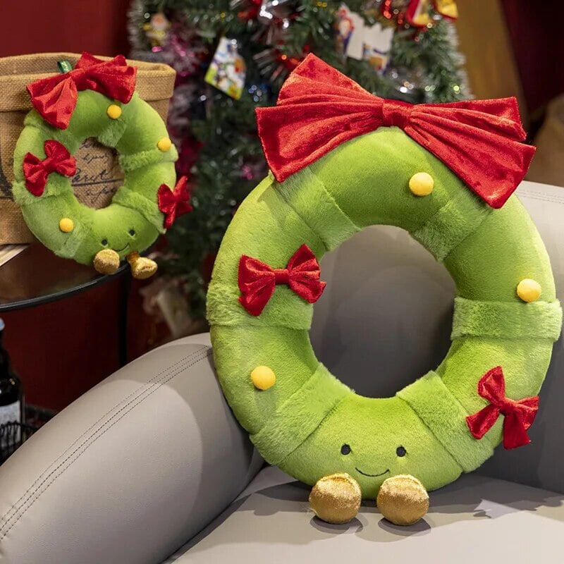 Christmas Tree Wreath Door Hanger Soft Plush Toy