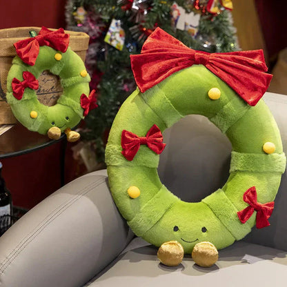 Christmas Tree Wreath Door Hanger Soft Plush Toy