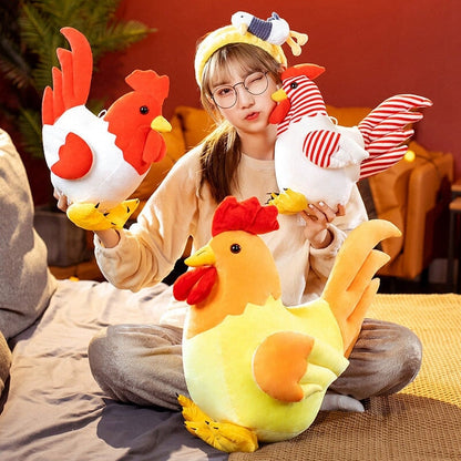 Cute Plush Chicken Family Set