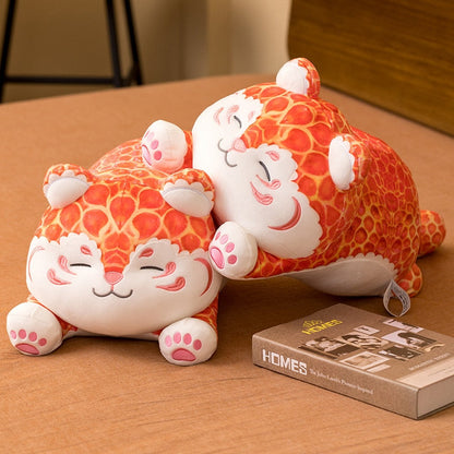 Adorable Fat Orange Leopard Plush