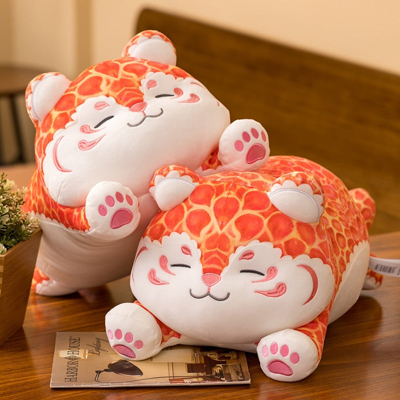 Adorable Fat Orange Leopard Plush