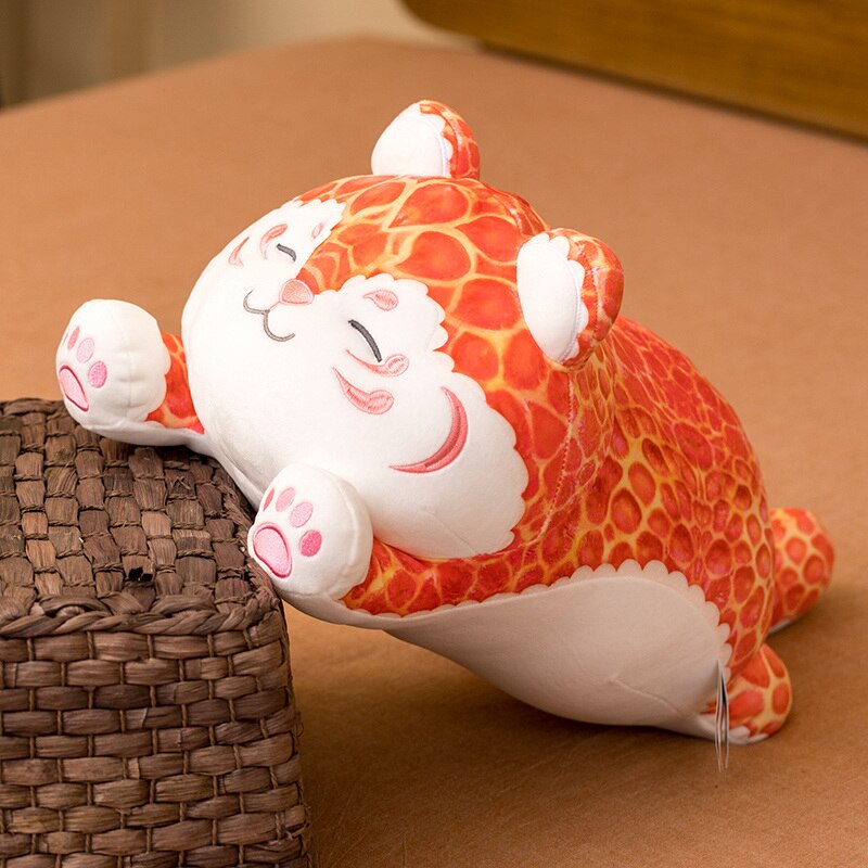 Adorable Fat Orange Leopard Plush