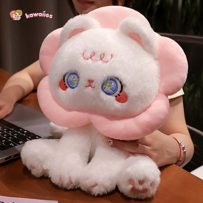 Cute Floral Black Cat Soft Plush Toys