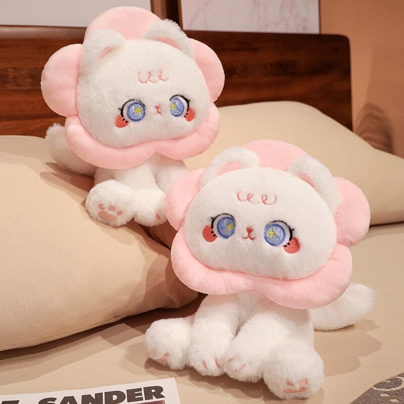 Cute Floral Black Cat Soft Plush Toys