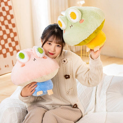 Cute Mushroom Frog Soft Toy Figures