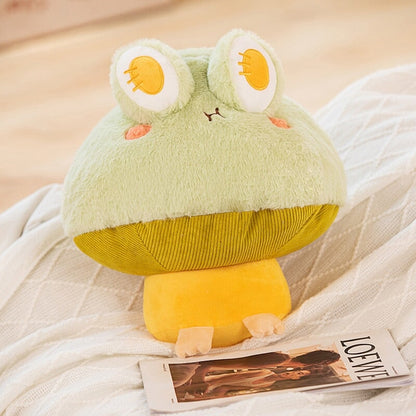 Cute Mushroom Frog Soft Toy Figures