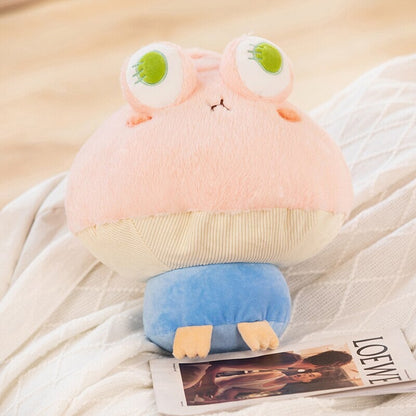 Cute Mushroom Frog Soft Toy Figures