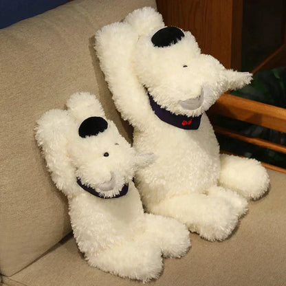 Cute White Westie Soft Plush Toy - Fesara