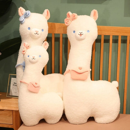Cute Soft White Alpaca Stuffed Animal Toy