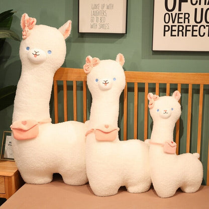 Cute Soft White Alpaca Stuffed Animal Toy