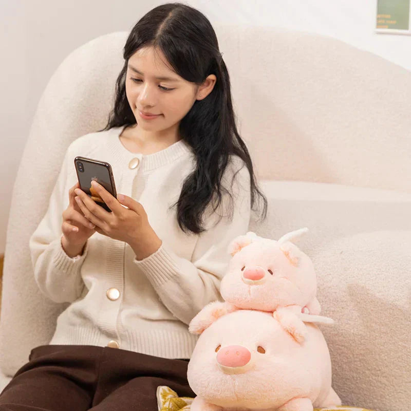 Cute Angel Pig Soft Toy