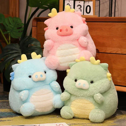 Cute Cartoon Pig Dragon Stuffed Toy