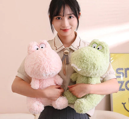 Cute Fun Green Pink Dinosaur Soft Toys