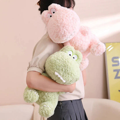 Cute Fun Green Pink Dinosaur Soft Toys