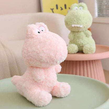 Cute Fun Green Pink Dinosaur Soft Toys