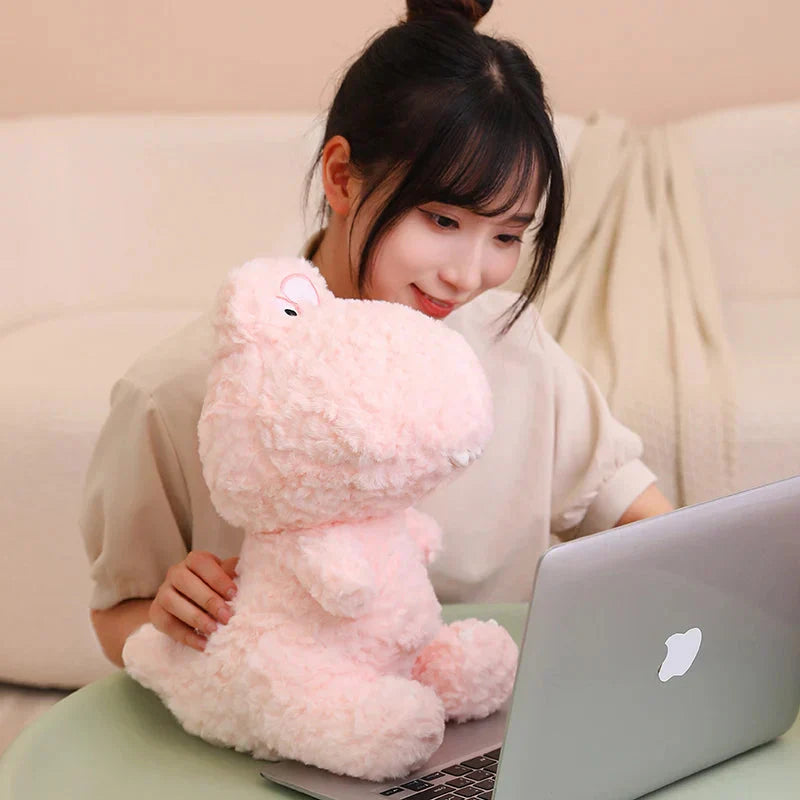 Cute Fun Green Pink Dinosaur Soft Toys