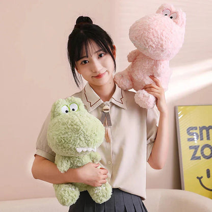 Cute Fun Green Pink Dinosaur Soft Toys