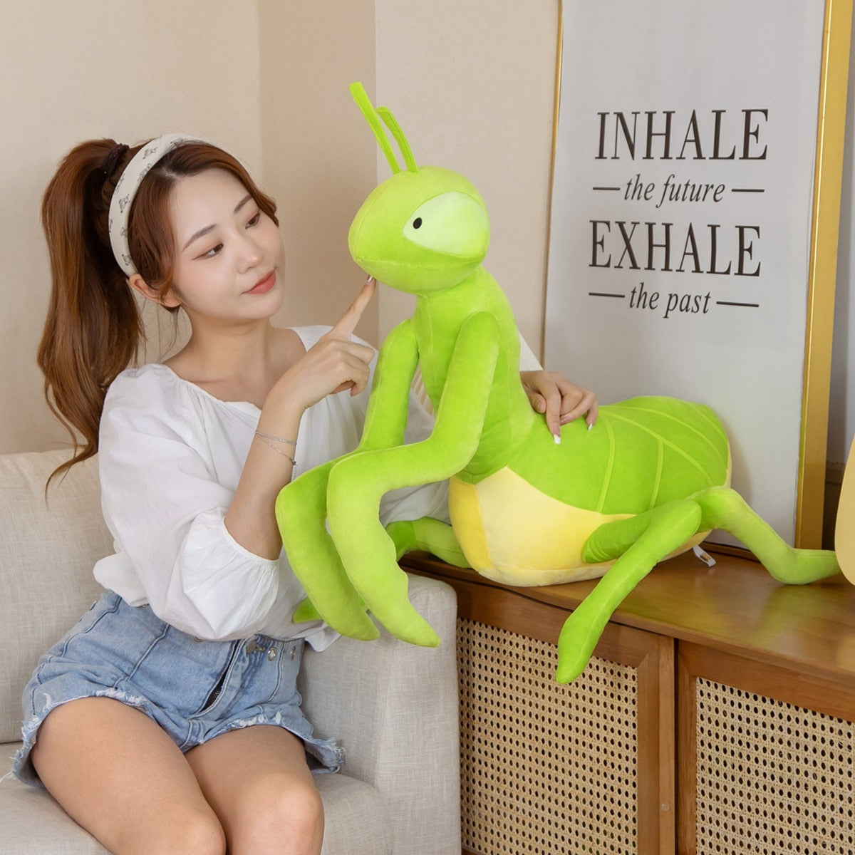 Cute Green Mantis Soft Toy