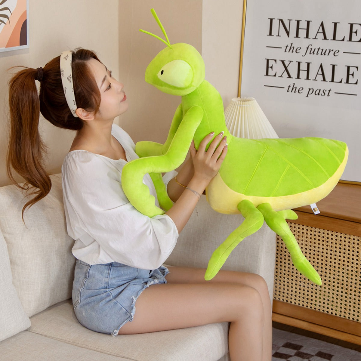 Cute Green Mantis Soft Toy