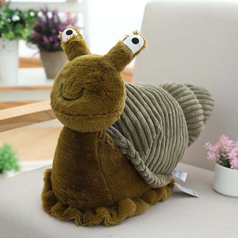 Cute Green Snail Stuffed Toy