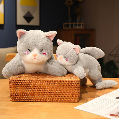 Cute Grey Cat Shark Stuffed Animal Toy