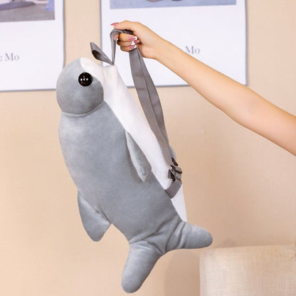 Cute Shark Soft School Backpack