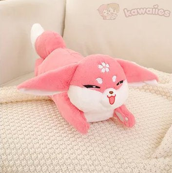 Cute Pink Fox Cherry Soft Toy