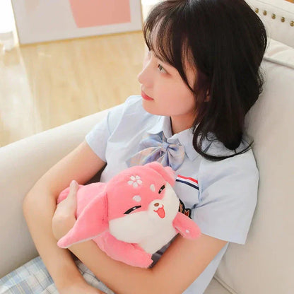 Cute Pink Fox Cherry Soft Toy