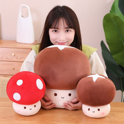 Cute Mushroom Soft Toy Figure Set