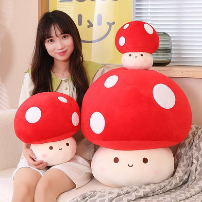 Cute Mushroom Soft Toy Figure Set