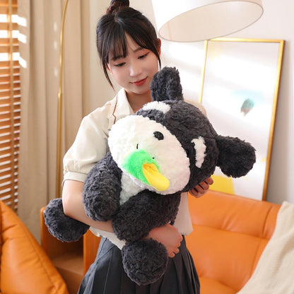 Cute Black Puppy Slipper Plush Toy - Fesara
