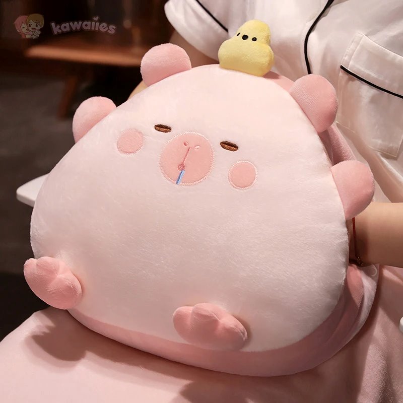 Cute Capybara Soft Plush Toy Pillow Set