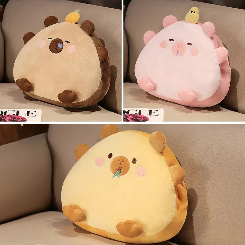 Cute Capybara Soft Plush Toy Pillow Set