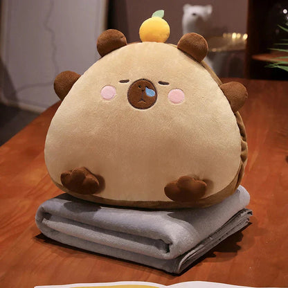 Cute Capybara Soft Plush Toy Pillow Set