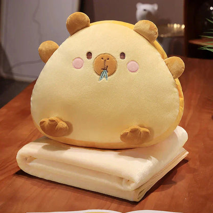 Cute Capybara Soft Plush Toy Pillow Set
