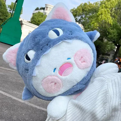 Cute White Kitty Shark Beanie Toy