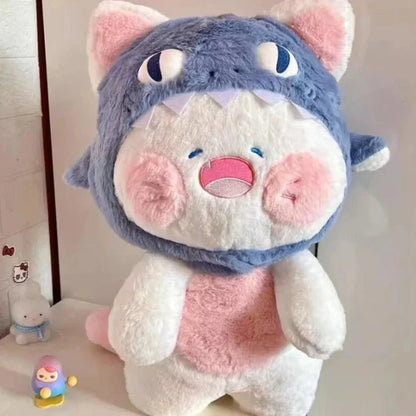 Cute White Kitty Shark Beanie Toy