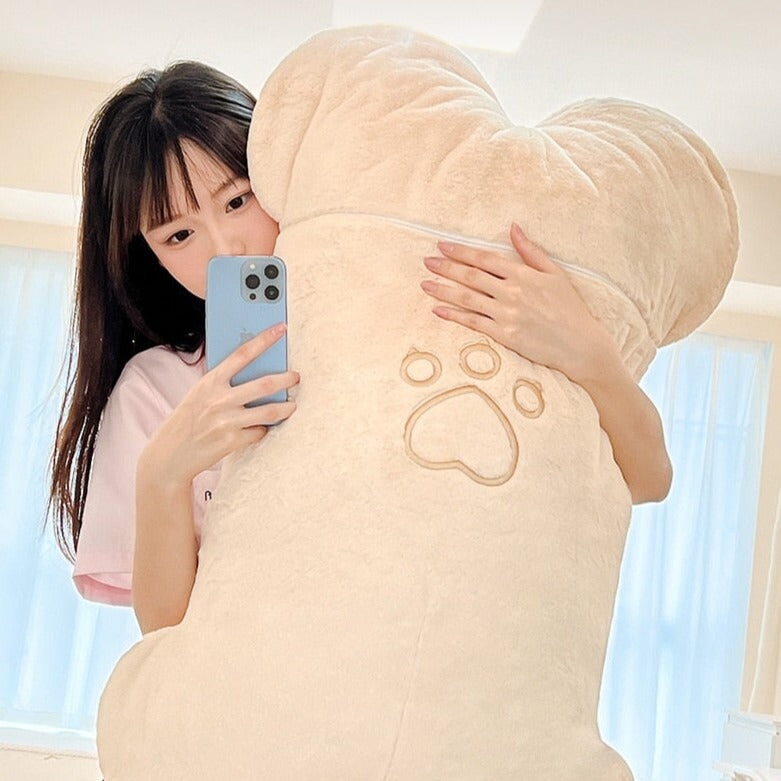 Cute Big Cartoon Fish Bone Plush Toy Set