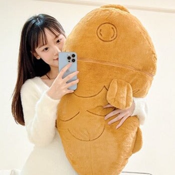Cute Big Cartoon Fish Bone Plush Toy Set