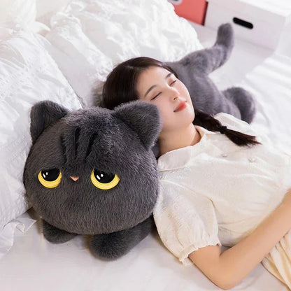 Big Soft Gray Kitten Plush Toys