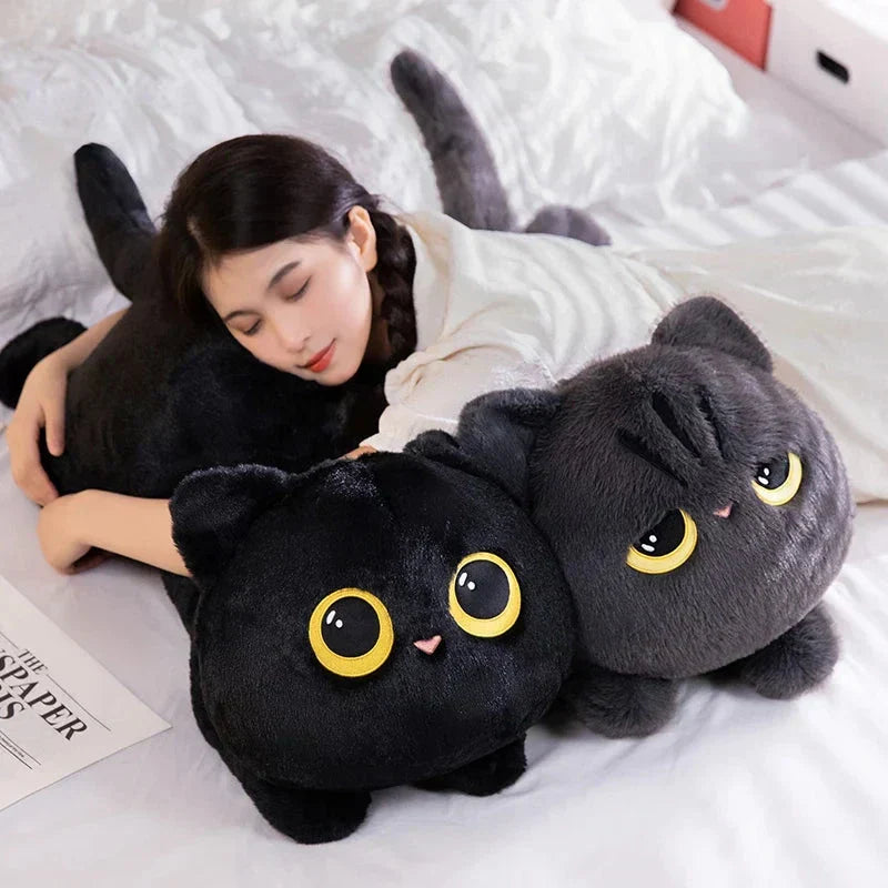Big Soft Gray Kitten Plush Toys