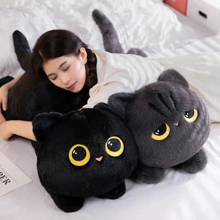 Big Soft Gray Kitten Plush Toys