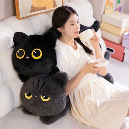 Big Soft Gray Kitten Plush Toys - Fesara