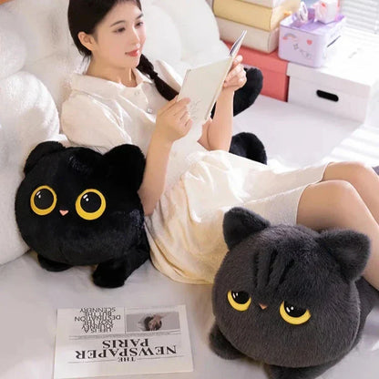 Big Soft Gray Kitten Plush Toys